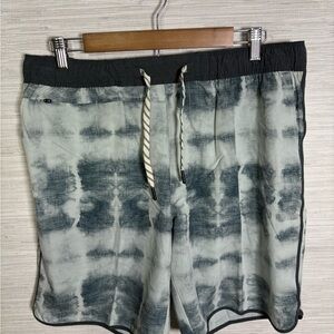 7 Diamonds Black and Gray Swim Board Shorts